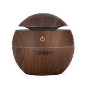 Devanti Aroma Diffuser Aromatherapy Dark Wood 130ml
