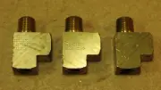 3 Pieces - Brass Pipe Street Tee, 1/4" NPT, Parker