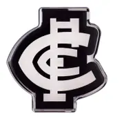 Carlton Blues AFL Lensed Chrome Decal Badge - Cars, Bikes, Laptops, Most Things