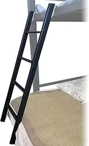 Bunk Bed Ladder RV Bunk Ladder 4/5 Rungs Bed Ladder Bedroom Dorm Apartment Cabin RV Ladder 46"/51"/55"/59" High Bunk Beds Ladder (Color : Black, Size : 130cm/51)