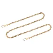 39" Purse Chain Strap with Buckles for Shoulder and Cross Body (Khaki + Gold)