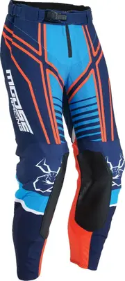 Moose Offroad Agroid S25, textile pants , color: Dark Blue/Blue/Orange , size: 42