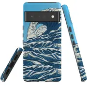 For Google Pixel 6 Pro Case Tough Protective Cover Japanese Wave