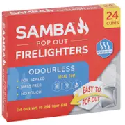 Samba Odourless Popout Firelighters 24 Pack