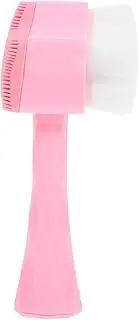 HONITANO Manual Facial Brush Soft Cleansing Tool for All Skin Ergonomic Design for Home Travel Lightweight Portable Face Massage Brush Pink Random Color