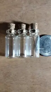 Mini Glass Cork Vial Potion Perfume Fragrance Bottles DIY