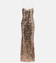 [The Sei] The Sei Sequined gown AU 14 beige