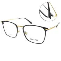 在飛比找momo購物網優惠-【MOLSION 陌森】經典細方框款 光學眼鏡 鈦眼鏡(霧黑