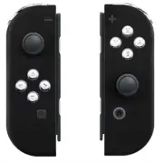 “Soft Black/Chrome" Nintendo Joy-Con (L/R) Custom Wireless Controllers