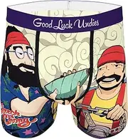 [Good Luck Sock] Good Luck Undies Men's Cheech & Chong Pass The Joint Boxer Brief Underwear