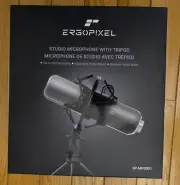 NIB Sealed Ergopixel Studio Microphone w/ Tripod USB Shock Mount Black EP-MP0001