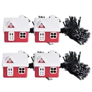 4 x Santa's Light House - Water Activated - 100 LED Lights String