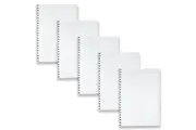 5pc Spirax P595g A4 Spiral Grid Book Writing Stationery Notebook 200-Pages BLK