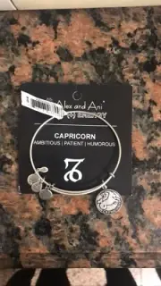 alex and ani Zodiac bracelet silver (Capricorn)