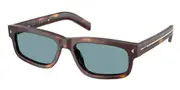 Prada PR B11SF Asian Fit Polarized 15W04D Men's Sunglasses Tortoiseshell Size 57