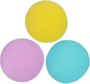 PAMINGONO 3pcs Hand Grip Strength Trainer Stress Balls for Exercise Therapy Yellow Light Purple Heavy Portable Hand Workout for Flexibility Relief