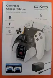OIVO - PS5 Dual Controller Charger - Fast Charge - US Power Cable