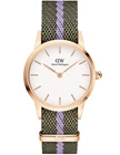 Daniel Wellington DW00100680 Ladies Watch Iconic NATO Green/Purple 28mm 3ATM