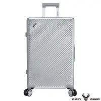 在飛比找Yahoo奇摩購物中心優惠-RAIN DEER 時尚巴黎25吋PC+ABS鋁框行李箱-鈦