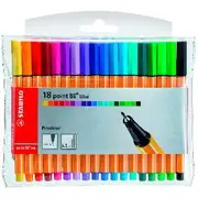 Stabilo Point 88 Mini Fineliners 0.4mm Assorted 18 Pack