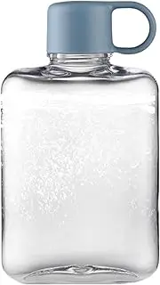 Purse Flat Water Bottle - Compact and Slim 360ml Travel Bottle, Reusable Tritan Pocket Water Cup, Portable Liquid Bottle for Hiking, Camping and