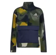 Adidas Cozy Fleece Quarter-Zip Pullover Green Oxide Big Boys Size L 1687