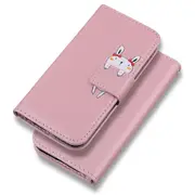 For iPhone13 Case Leather Wallet Flip Phone Case - Rose Gold