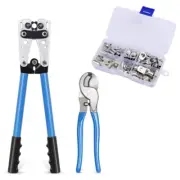 Crimping Pliers 6-50mm²/AWG Tube Terminal Crimper Hex Crimp Tool Cable Lug