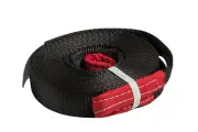 2" 30 ft 14,000 lbs Tow Strap Black winch sling vehicle recovery 6.5 Ton 2x30