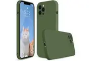 iPhone 12 Pro Liquid Silicone Case Midnight Green