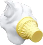 Motorcycle Accessories Decoration - Falling Ice Cream Design Spoof Gag Accessories,Hilarious Motorcycle Cap Adornment, Unique Funny Ornament For Bikers