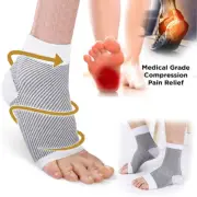 Unisex Plantar Fasciitis Socks, Ankle Brace Compression Sleeves-White