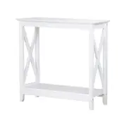 Isnelda Modern Stylish Wooden Hallway Console Hall Table Desk - White