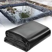 Black Pond Liner 3x4m 4x6m 5x8m 6x10m 8x12m 10x15m MARXAN Fish Pond Liners Impermeable Membrane for Garden Fountains, Streams, Waterfall and Artificial Lake(5x7m(16.4x23ft))