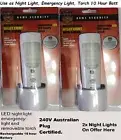 2x LED night light removable torch Emergency light if power out Camping Fishin