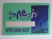 Genesis We Can't Dance World Tour Backstage Pass 1992 Pop Rock Music Vintage