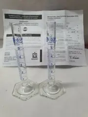 item no: BBR32105 Graduated Cylinder, glass, 5 ml, bl. 2pc x 10 boxes= 20PCS