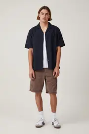 [Cotton On Men] Cotton On Men - Tactical Cargo Short - Vintage dark brown 32 VINTAGE DARK BROWN