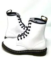 Dr. Martens 1460 White Patent Leather Lady’s Boots. Size: 7