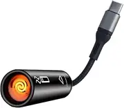 USB Type-C Rechargeable Plasma Lighter for Phones & Tablets – Windproof, Flameless Arc Lighter with Safety Switch – Indoor/Outdoor Use