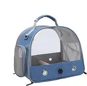 Bird Carrier Bag, Travel Bird Backpack, Transparent Pet Cage, Breathable Design, Secure and Portable, for Birds, Hamsters, Rabbits, and Small Pets, 11.81x9.45x10.24 inches