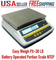 Easy Weigh PX-30 x 0.005 LB Capacity Battery Operated Portion Control Scale NTEP