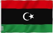 ANLEY Fly Breeze 3x5 Feet Libya flag - Vivid Color and Fade Proof - Canvas Header and Double Stitched - Libyan Flags Polyester with Brass Grommets 3 X 5 Ft