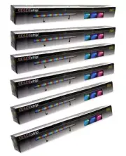 (6) Chauvet COLORSTRIP Color Strip DJ DMX LED Wash Light Blackout/Static/Dimmer