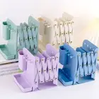 With Pen Holder Scalable Bookshelf Metal Book Stand Telescopic Bookends