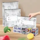 10Pcs/Bag Reusable Freezer Stand Up Bag Leakproof Zip Lock Bag New Food Bag