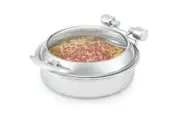 Vollrath 46125 6Qt Glass Top Induction Chafer w Removable Glass S/s Trim