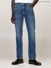 Tommy Hilfiger Blue Dark Denton Straight Jeans (AL7217) | $167