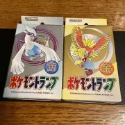Factory Sealed Pokemon Poker Playing Cards Deck Gold Ho-oh Silver Lugia Vintage