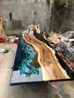 Made to Order Epoxy Resin Table -Custom Ocean Design Wood Art Resin Coffee Table